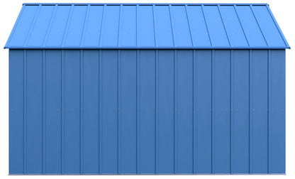 Arrow Sheds Classic 12' x 12' Hangar de rangement extérieur cadenassable en acier, bleu gris 