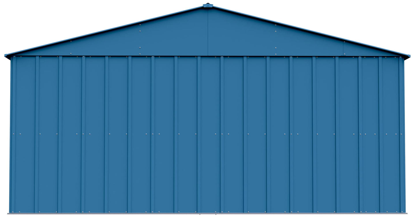 Arrow Sheds Classic 14' x 17' Hangar de rangement extérieur cadenassable en acier, bleu gris 