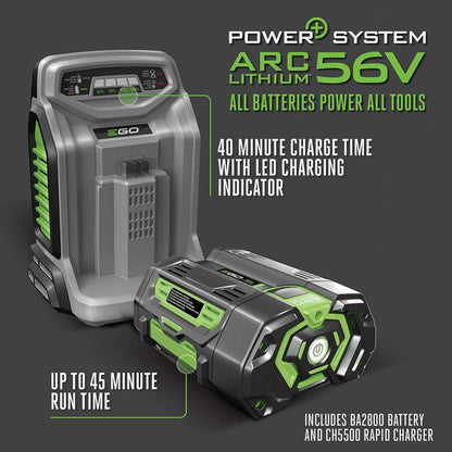 EGO Power+ LM2101 Tondeuse à gazon sans fil au lithium-ion de 21 pouces, 56 volts, batterie de 5,0 Ah et chargeur rapide inclus, kit de tondeuse / 21 pouces. 