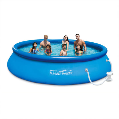 Piscine gonflable à réglage rapide Summer Waves avec pompe de filtration, 15 pi x 36 po 