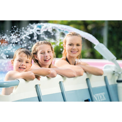 Intex Multi-Color LED Pool Fountain for Above Ground Pools, Fits Metal Frame and Ultra Frame Pools