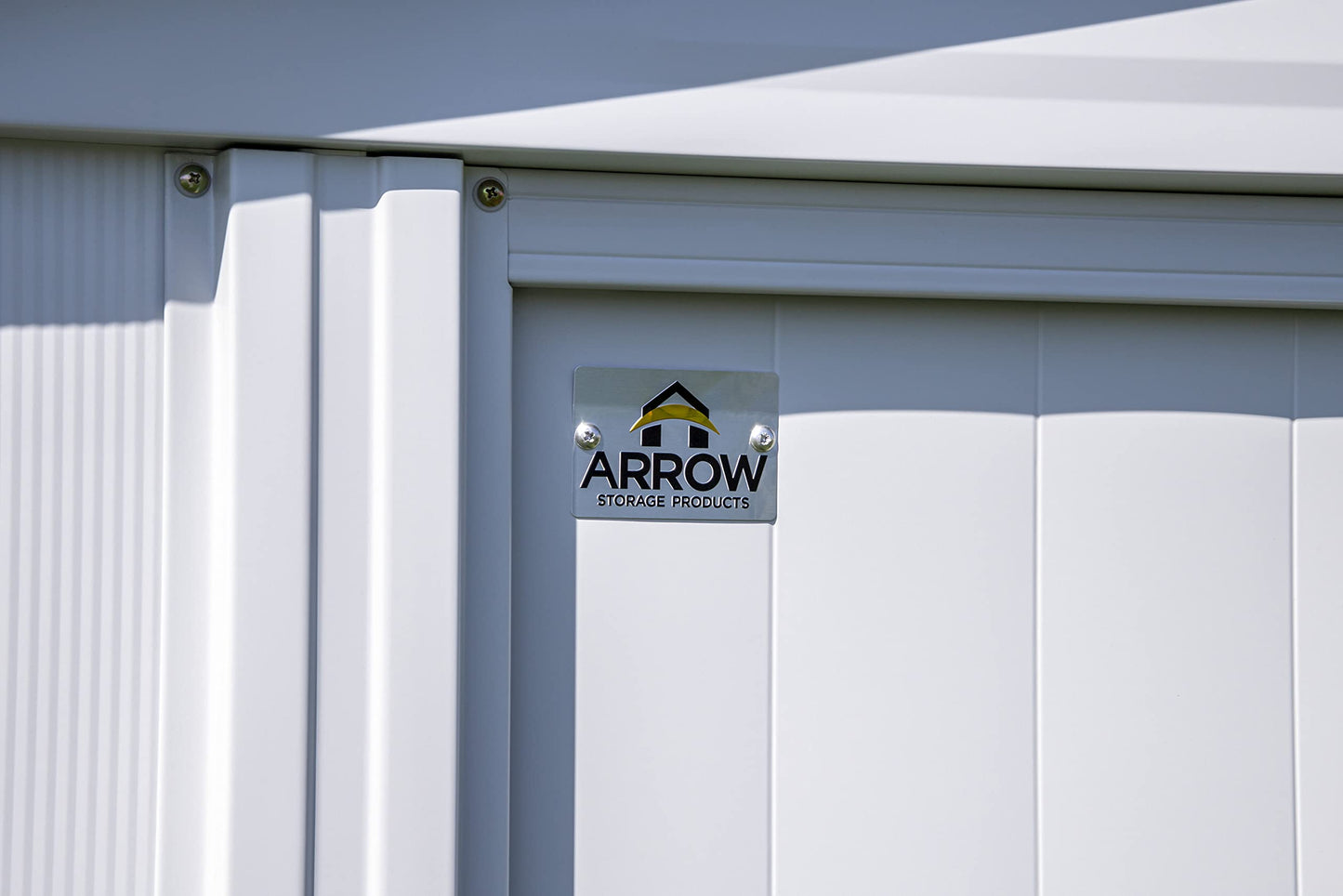 Arrow Shed Classic 8' x 8' Hangar de rangement extérieur cadenassable en acier, gris flûte 8' x 8' 