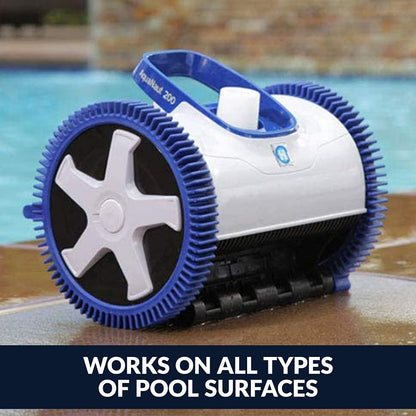 Hayward W3PHS21CST AquaNaut 200 Nettoyeur de piscine à aspiration pour piscines creusées jusqu'à 16 x 32 pieds (aspirateur automatique de piscine) 2 roues