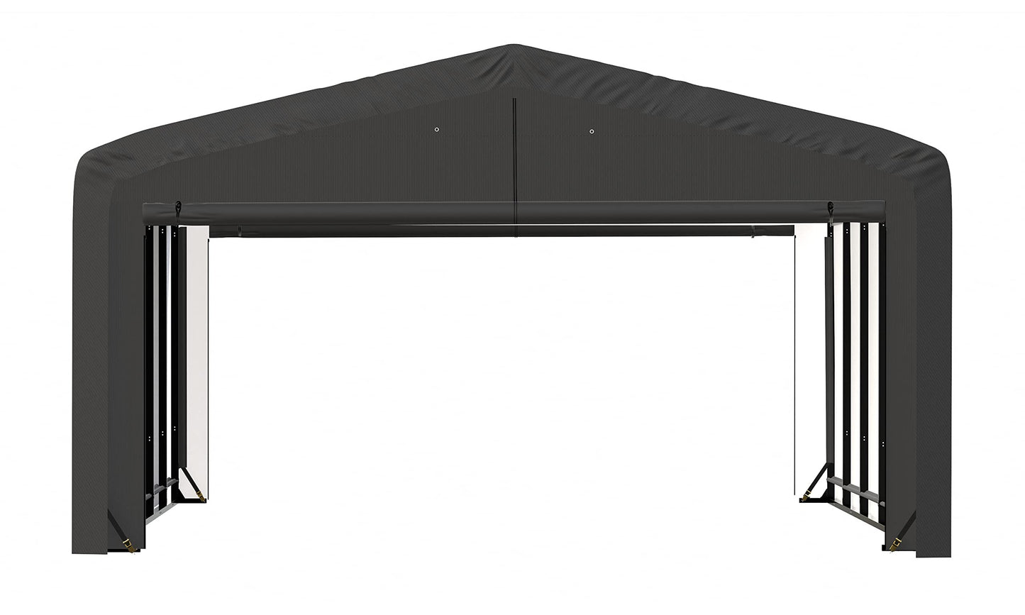 ShelterLogic ShelterTube Abri de garage et de stockage, 20' x 23' x 12', cadre en acier robuste, boîtier résistant au vent et à la neige, gris 20' x 23' x 12' 