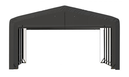 ShelterLogic ShelterTube Abri de garage et de stockage, 20' x 23' x 12', cadre en acier robuste, boîtier résistant au vent et à la neige, gris 20' x 23' x 12' 