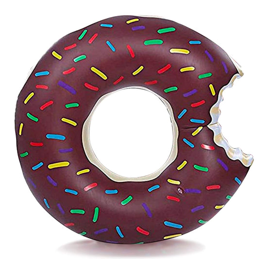 DMAR Donut Pool Floats Donut Pool Floatie Donut Tube Pool Doughnut Pool Float Donut Inflatables Doughnut Inner Tube Doughnut Pool Floatie Donut Pool Ring Donut Swimming Ring for Beach Pool #5 23.4in Chocolate Brown