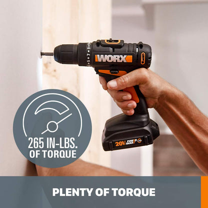 Worx 40 V Power Share Yard et kit d'outils 35,6 cm 40 V 40,0 Ah Batteries incluses + perceuse/visseuse tondeuse + perceuse/visseuse 