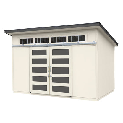 Handy Home Products Palisade 12x8 Do-it-Yourself Wooden Storage Shed with Floor