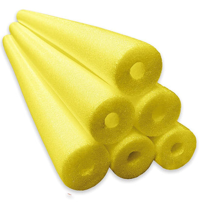 Lot de 6 mousses de nouilles géantes pour piscine jaune multi-usages