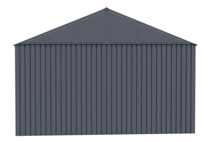 Arrow Shed Elite Hangar de rangement extérieur en acier avec toit à pignon verrouillable, 12' x 16', Anthracite 