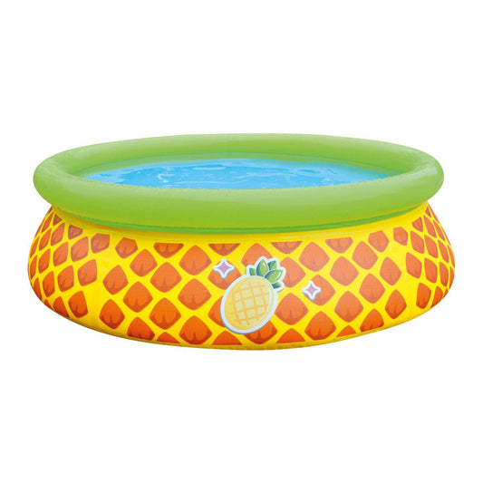 JLeisure Sun Club 17789 5 pieds x 16,5 pouces 1 à 2 personnes Capacité Ananas 3D Enfants Hors Sol Gonflable Extérieur Jardin Piscine pour Enfants