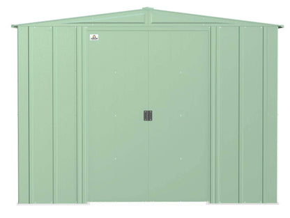 Arrow Shed Classic Abri de rangement extérieur cadenassable en acier, 8' x 6', vert sauge 