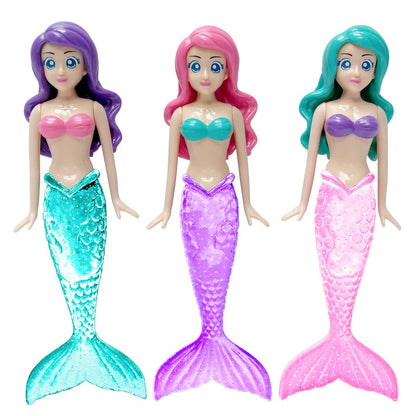 BANZAI 3 pièces Sparkle Mermaid Dive Toys - Glittery Sparkle Tails