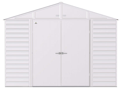 Arrow Shed Select Hangar de rangement extérieur verrouillable en acier, 10' x 12', gris flûte 