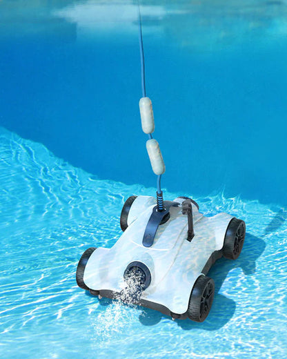 Paxcess Automatic Robotic Pool Cleaner with Powerful Cleaning, with Dual Drive Motors, IPX8 Waterproof, and 33FT Floated Cord - Ideal for Home Pool Cleaning PA1008 Cleaner