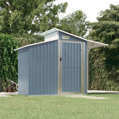 GOLINPEILO Metal Outdoor Garden Storage Shed, Large Steel Utility Tool Shed Storage House, Steel Yard Shed with Double Sliding Doors, Utility and Tool Storage, Gray 106.3"x51.2"x82.1" 106.3"x51.2"x82.1"