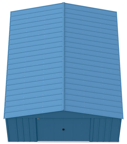 Arrow Sheds Classic 14' x 17' Hangar de rangement extérieur cadenassable en acier, bleu gris 