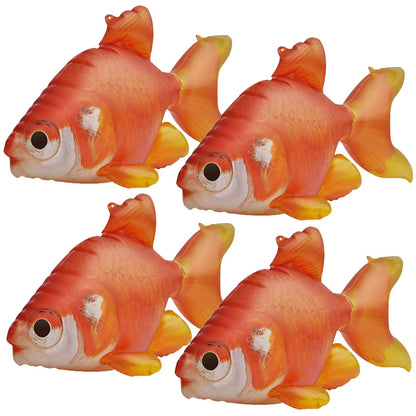 Jet Creations Lot de 4 poissons dorés gonflables de 50,8 cm de long, articles de fête, cadeaux de fête an-GOLD4, Multi GOLDFISH