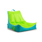 Big Joe Captain's Float No Inflation Needed Pool Lounger with Drink Holder, Lime/Capri Mesh, 3ft Captains Float 2.0