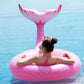 Jasonwell Giant Inflatable Mermaid Tail Pool Float with Fast Valves Summer Beach Swimming Pool Party Lounge Raft Decorations Toys for Adults Kids (Pink) Pink - XL