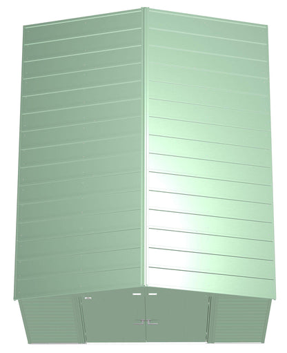 Arrow Shed Select Hangar de rangement extérieur verrouillable en acier, 10' x 12', vert sauge 