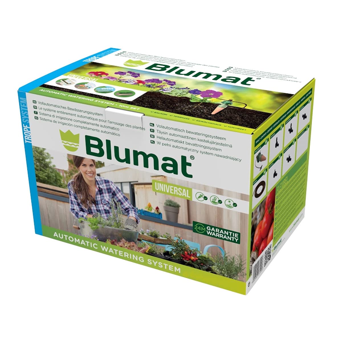 Blumat Watering Systems Automatic Irrigation for Up to 40 Plants| Drip Irrigation Kit | No Electricity, No Batteries Required | Garden, Patio, Hanging Baskets, Raised Bed, Greenhouse
