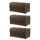 Suncast 73 Gallon Waterproof Resin Wicker Outdoor Patio Storage Deck Box, 3 Pack Deck Box (3 Pack)