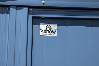 Arrow Shed Classic 8' x 4' Hangar de rangement extérieur cadenassable en acier, bleu gris 8' x 4' 