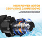 BRIOPAWS 2HP Dual Speed Pool Pump, 6420GPH Flow, 66FT Head Lift, 1.5" and 2" Fittings, Self-Priming Water Pump for Inground/Above Ground/Seawater Pools and Hot Tubs, 230V 60HZ AC 2.0hp