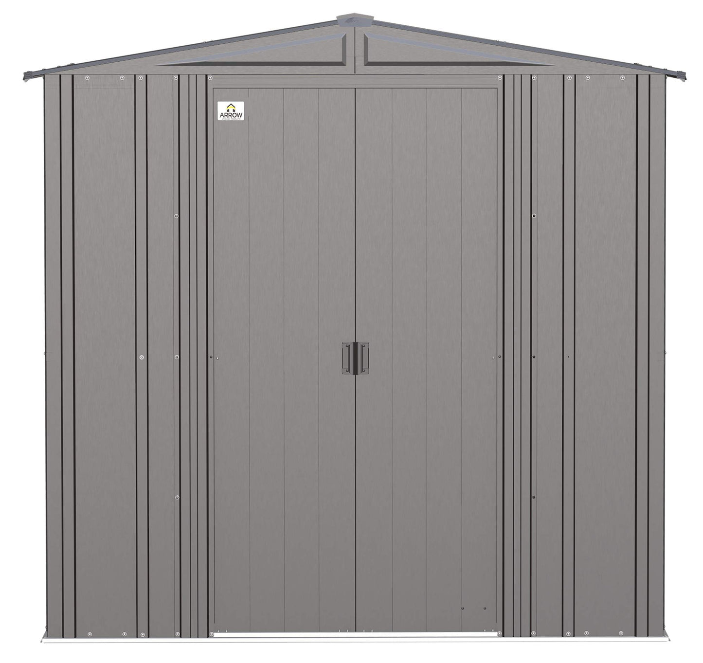 Arrow Shed Classic 6' x 7' Hangar de rangement extérieur cadenassable en acier Charbon de bois 6' x 7' 