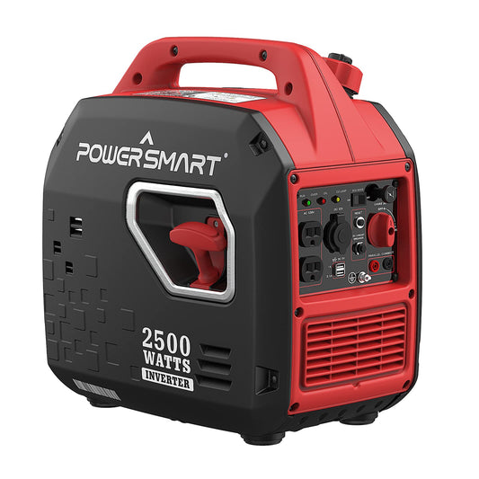 PowerSmart 2500-Watt Portable Generator Gas Powered, Super Quiet Inverter Generator for Outdoor Camping RV, CARB Compliant 2500 Watts/Black