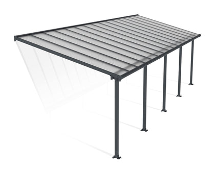 Palram - Housse de terrasse Canopia Olympia, 10' x 30', gris/bronze 10' x 30' 