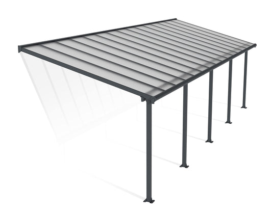 Palram - Housse de terrasse Canopia Olympia, 10' x 30', gris/bronze 10' x 30' 