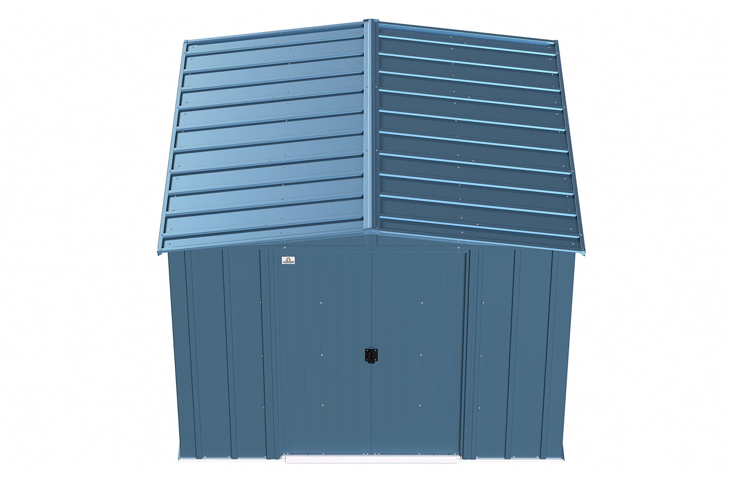 Arrow Shed Classic 8' x 8' Abri de rangement extérieur cadenassable en acier bleu gris 8' x 8' 