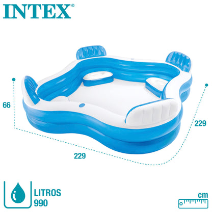 Piscine gonflable familiale INTEX Swim Center, 90" x 90" x 26"