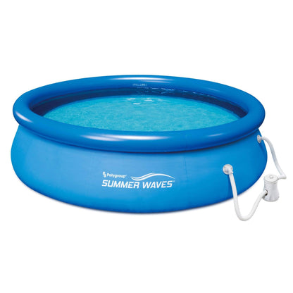 Piscine gonflable à réglage rapide Summer Waves avec pompe de filtration, 10 pi x 30 po