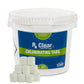 Rx Clear 1-Inch Stabilized Chlorine Tablets | Use As Bactericide, Algaecide, and Disinfectant in Swimming Pools and Spas | Slow Dissolving and UV Protected | 25 Lbs