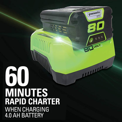 Tondeuse à gazon sans fil Greenworks Pro 80 V 21", batterie 4,0 Ah et chargeur rapide de 60 minutes inclus Tondeuse 21" (4,0 Ah) 