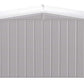 Arrow Shed Classic 10' x 12' Outdoor Padlockable Steel Storage Shed Building, Flute Grey 10' x 12'