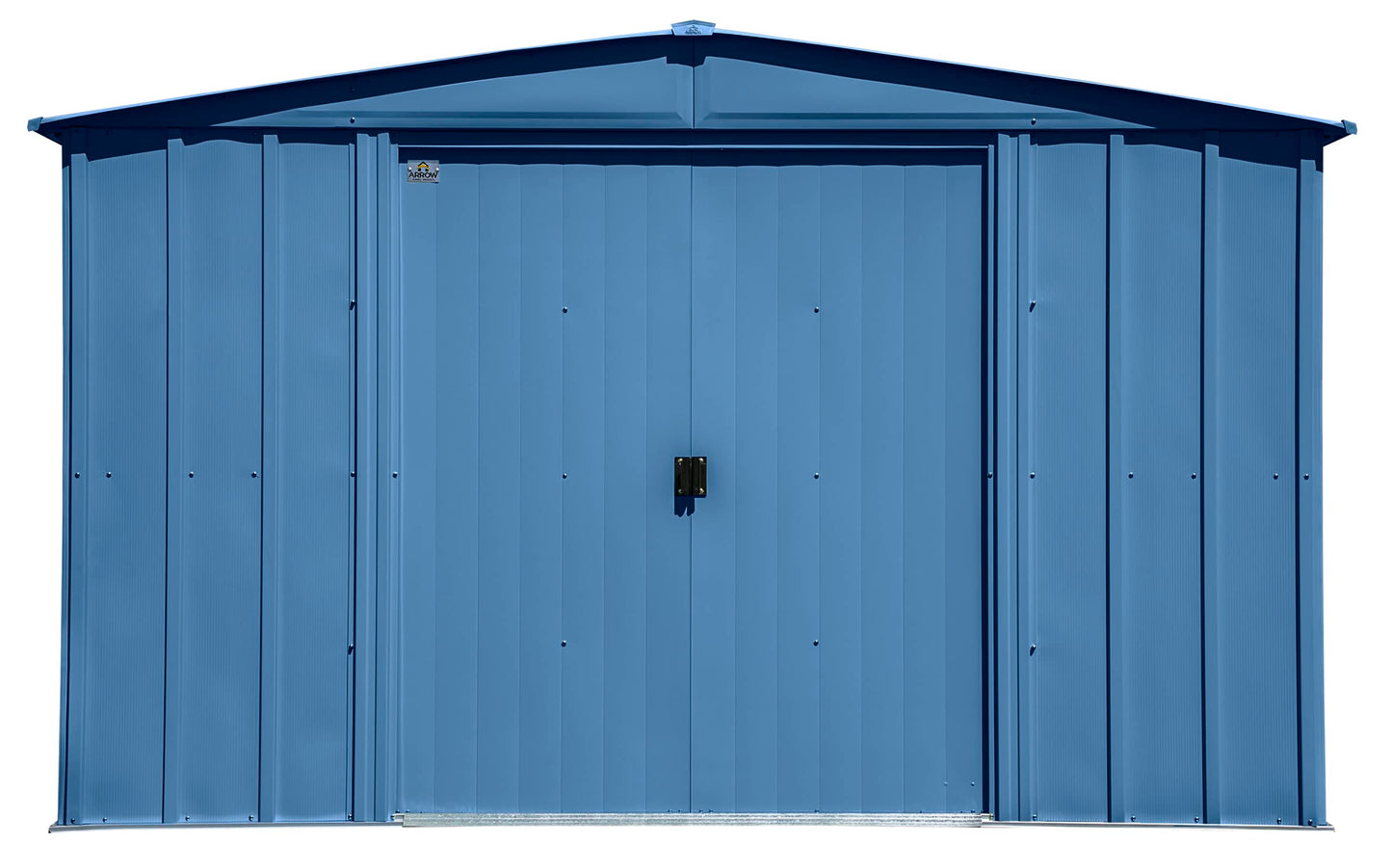 Arrow Shed Classic 10' x 8' Abri de rangement extérieur cadenassable en acier bleu gris 