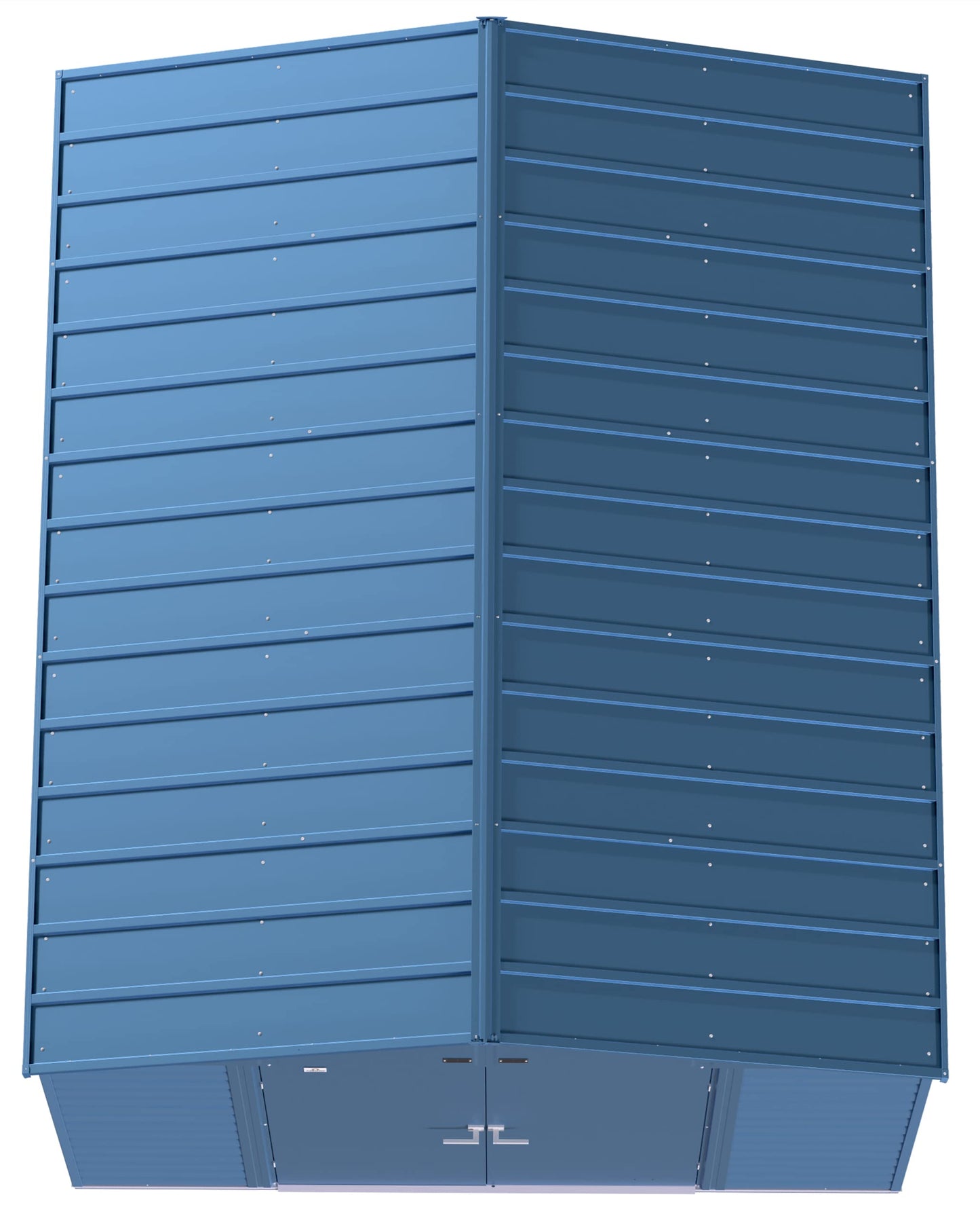 Arrow Shed Select Hangar de rangement extérieur verrouillable en acier, 10' x 12', bleu gris 