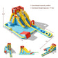 BOUNTECH Inflatable Water Slide, 7 in 1 Mega Waterslide Park for Kids Backyard Fun w/Double Long Slide, 735W Blower, Splash Pool, Water Slides Inflatables for Kids and Adults Outdoor Party Gifts With 735W Air Blower