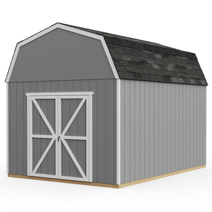 Handy Home Products Braymore 10x14 Do-It-Yourself Wooden Storage Shed with Floor