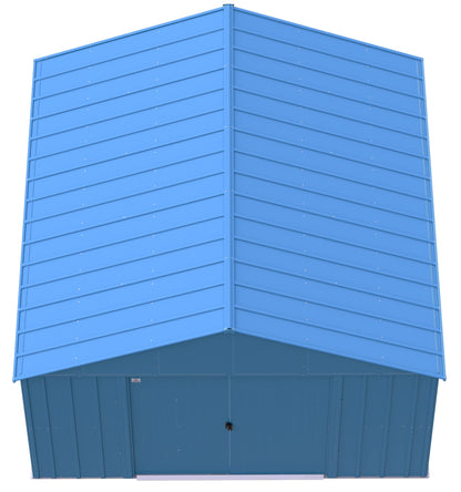 Arrow Sheds Classic 12' x 12' Hangar de rangement extérieur cadenassable en acier, bleu gris 