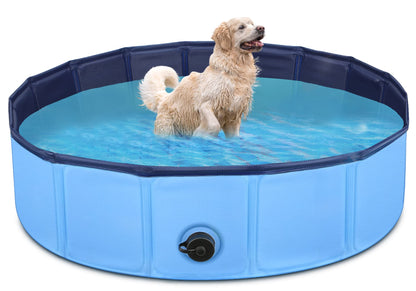 JECOO Piscine Portable pour Chien, Piscine Pliable en Plastique pour Enfants, Petites/Grandes Tailles