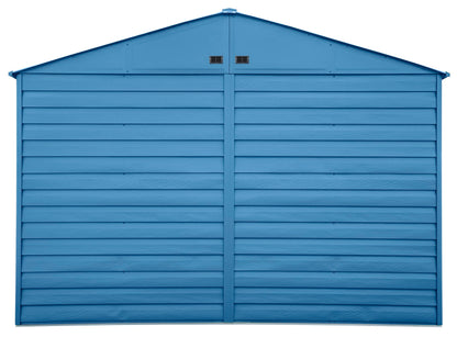 Arrow Shed Select Hangar de rangement extérieur verrouillable en acier, 10' x 8', bleu gris 