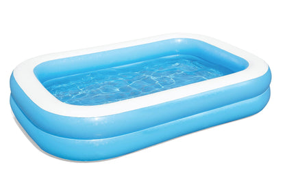 H2OGO ! Piscine familiale gonflable rectangulaire bleue de 8'6" | Parfaite pour les enfants à partir de 6 ans