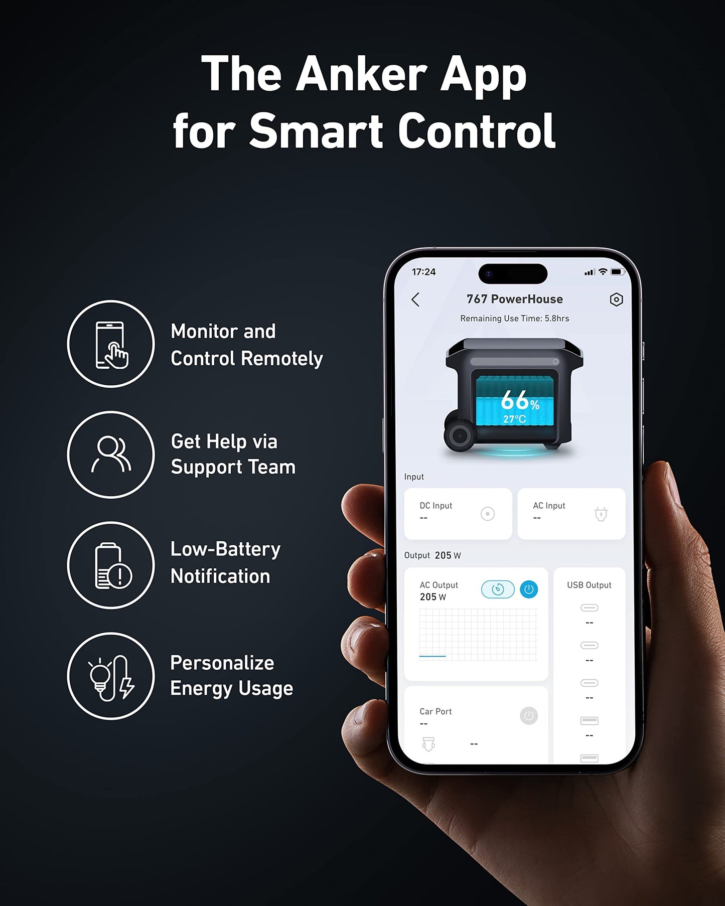 Centrale électrique portable Anker SOLIX F2000, PowerHouse 767, générateur solaire 2400 W - A1780 