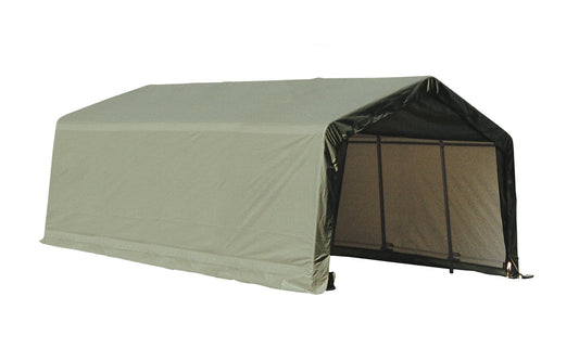 ShelterLogic 73442 Green 12'x20'x10' Peak Style Shelter 12'x20'x10'