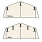 Arrow Roof Strengthening Kit for 10' x 12 (Except Swing Door Sheds), Steel Fits 10' x 12' Sheds